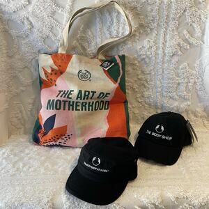 THE BODY SHOP Women's Canvas Tote Conductor and Ball Cap Bundle Casual Wellness